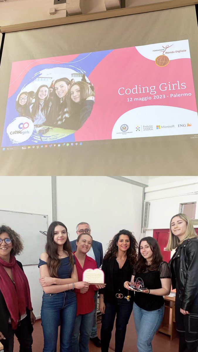 #CodingGirls Donne che programmano il futuro! <a href="/fmdigitale/">Fond. Mondo Digitale</a> <a href="/microsoftitalia/">Microsoft Italia</a> <a href="/unipa_it/">UniPa</a>