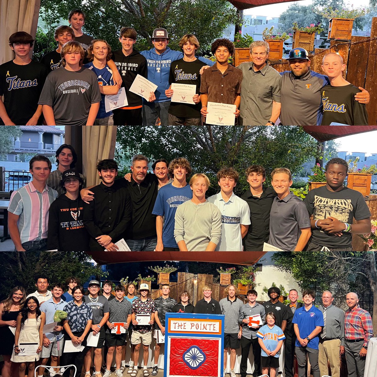 TBird_baseball's tweet photo. Had a great time last night celebrating the 2023 Titans. We’re excited to get back to work this off-season. Thank you seniors for everything. Thank you families for your commitment to our success. Thank you to everyone for your unwavering support. We appreciate you!! https://t.co/I1EwLfSKIQ