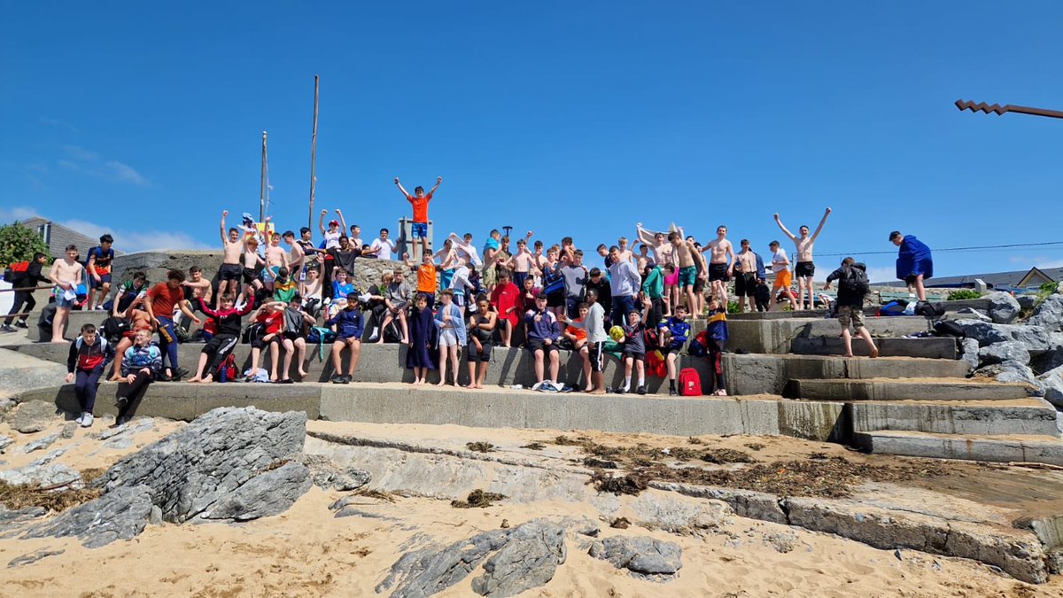 thegreencbs's tweet photo. What an amazing day for our 1st year Activity Day. 137 boys walked from the school, through the park onto the Greenway and all the way to Fenit. What an incredible and free amenity for Tralee 🌊☀️ https://t.co/C3FkF9CdCc