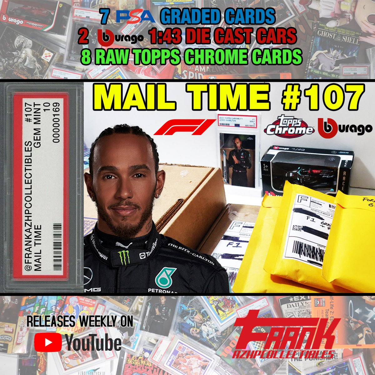 FrankAZHPCollec's tweet image. Vid 169. @F1 Mail Time with Graded &amp;amp; Raw @Topps Chrome cards and @bburago 1/43 die cast cars
youtu.be/rSOvsbid0Y0

#f1cards #formula1cards #f1cars #topps #bburago #cardcollection #cardcollector #gradedcards #collectwhatyoulike