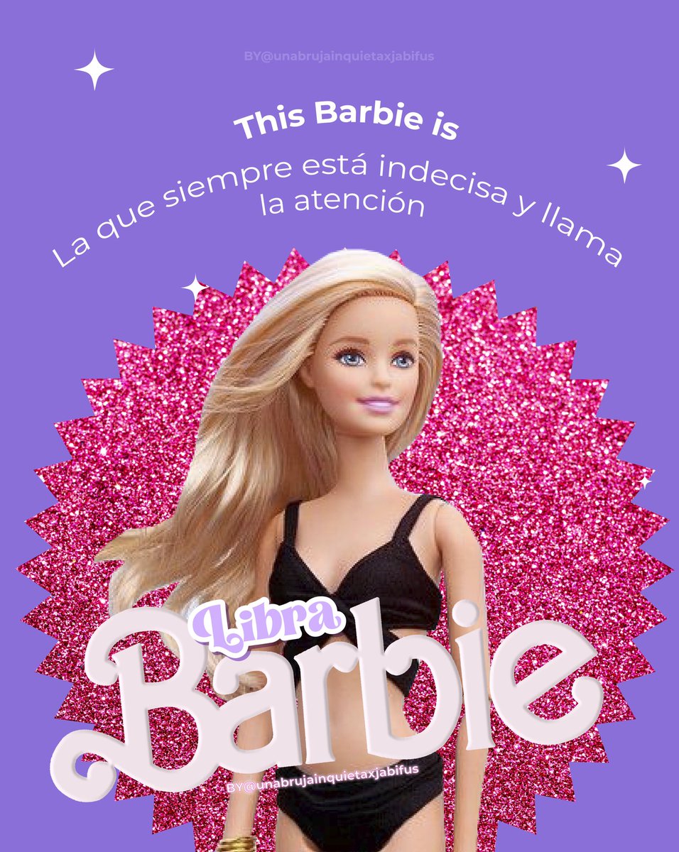 jabifus's tweet photo. Qué THIS BARBIE IS… eres según tu signo💅
Parte 2/3 https://t.co/TsBJ0xsw9j