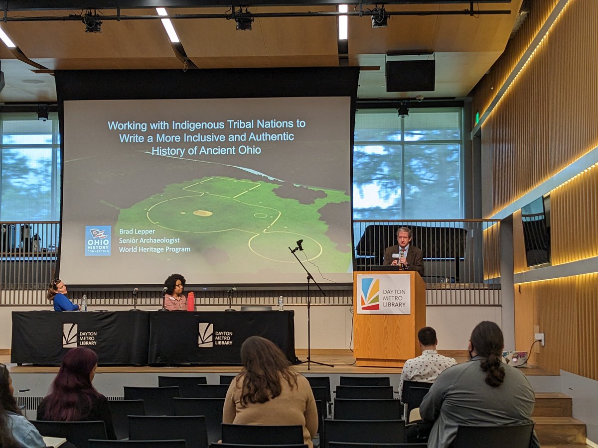 LisaRickey's tweet photo. I was in too much aww to photo most of it, and it was so fast, but I really enjoyed @OhioHistory Brad Lepper's presentation about working together to speculate about 5 black orbs that definitely weren't marbles!
#soaam23 https://t.co/GAnDOlsuuj