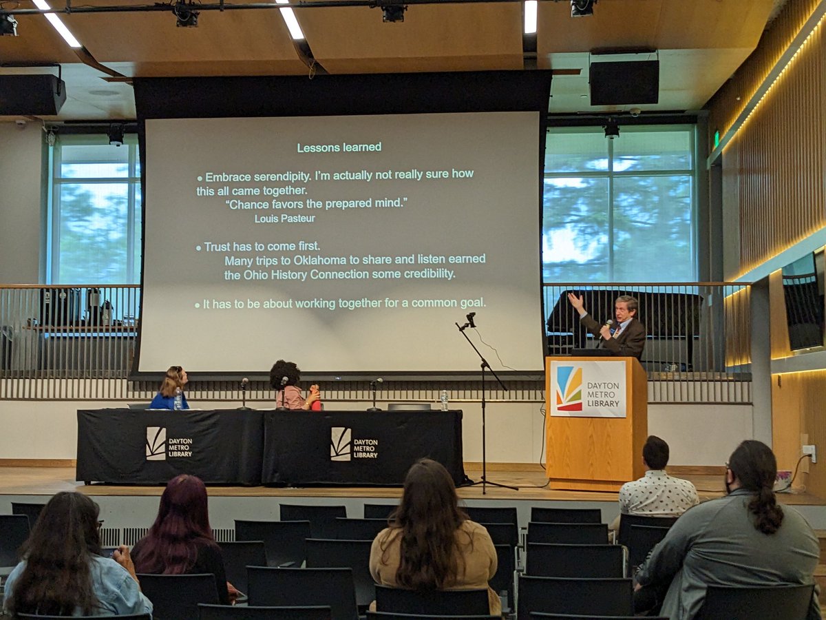 LisaRickey's tweet photo. I was in too much aww to photo most of it, and it was so fast, but I really enjoyed @OhioHistory Brad Lepper's presentation about working together to speculate about 5 black orbs that definitely weren't marbles!
#soaam23 https://t.co/GAnDOlsuuj