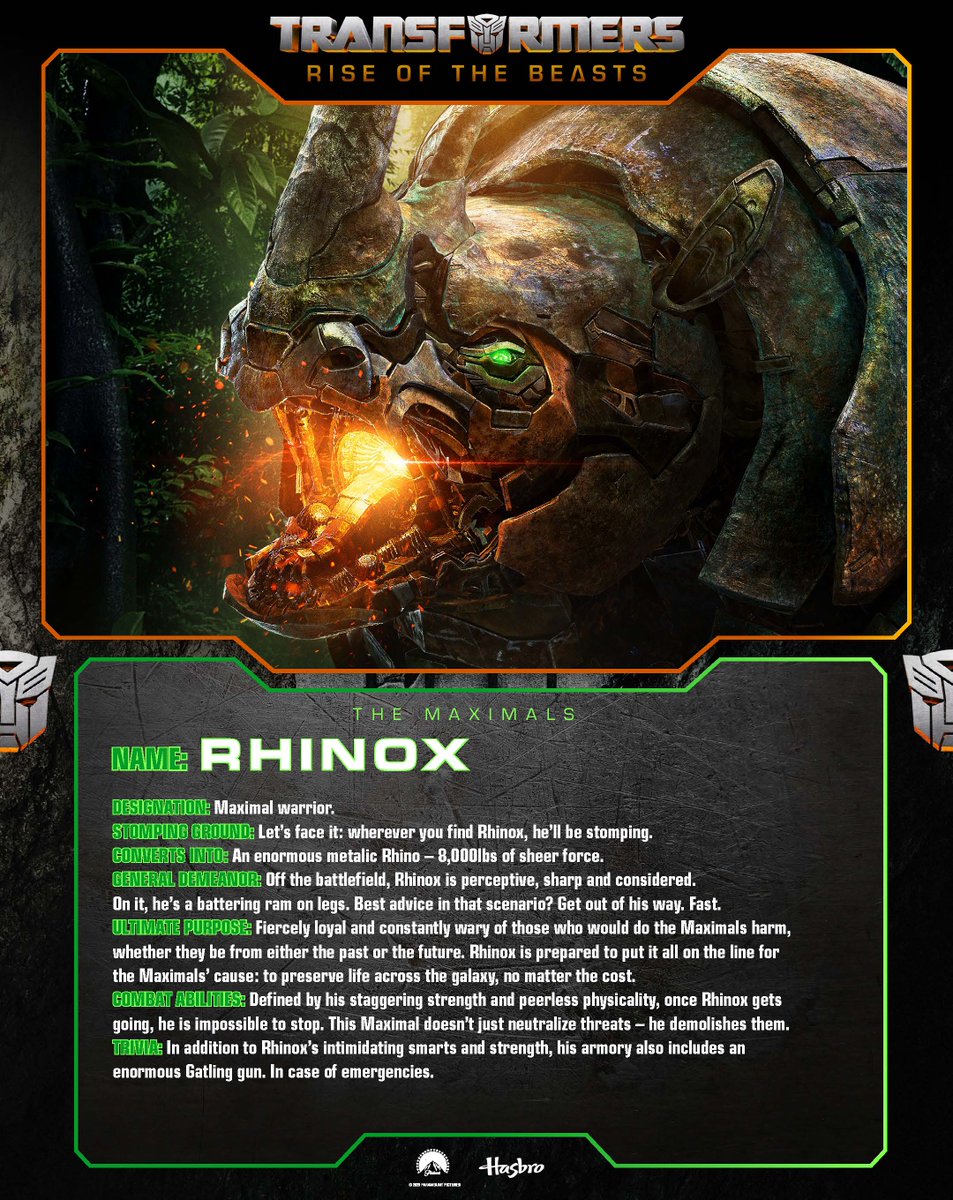 Your #Maximals crash course just dropped. #Transformers: #RiseOfTheBeasts