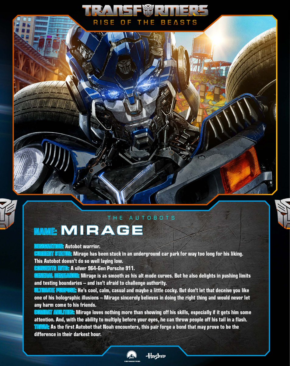 transformers's tweet photo. There’s more to them than meets the eye. #Transformers #RiseOfTheBeasts #Autobots https://t.co/PBW4OQZG2u