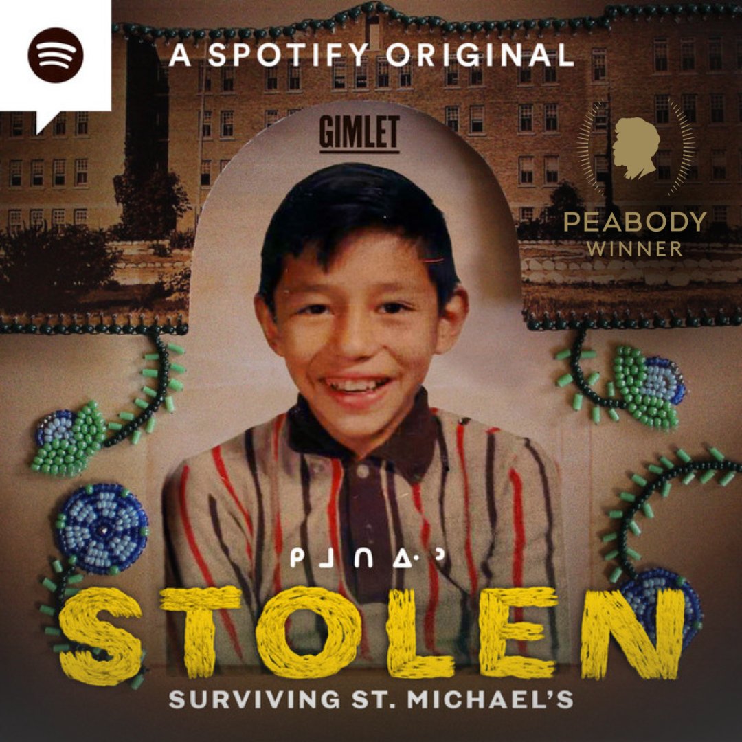 'Stolen: Surviving St. Michael’s' is an arresting blend of family history and investigative journalism. For its tenacious reporting &amp; continued commitment to recognizing the full history of the Indigenous community, 'Stolen: Surviving St. Michael’s' is a #PeabodyWinner. 🏆
