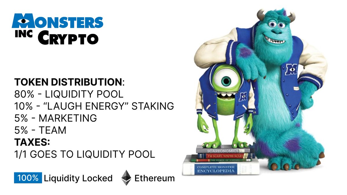 Monster_Crypto_'s tweet photo. 🔹TOKENOMICS🔹 #ETH #Launch #crypto #monsters https://t.co/HVZYJkjIZx