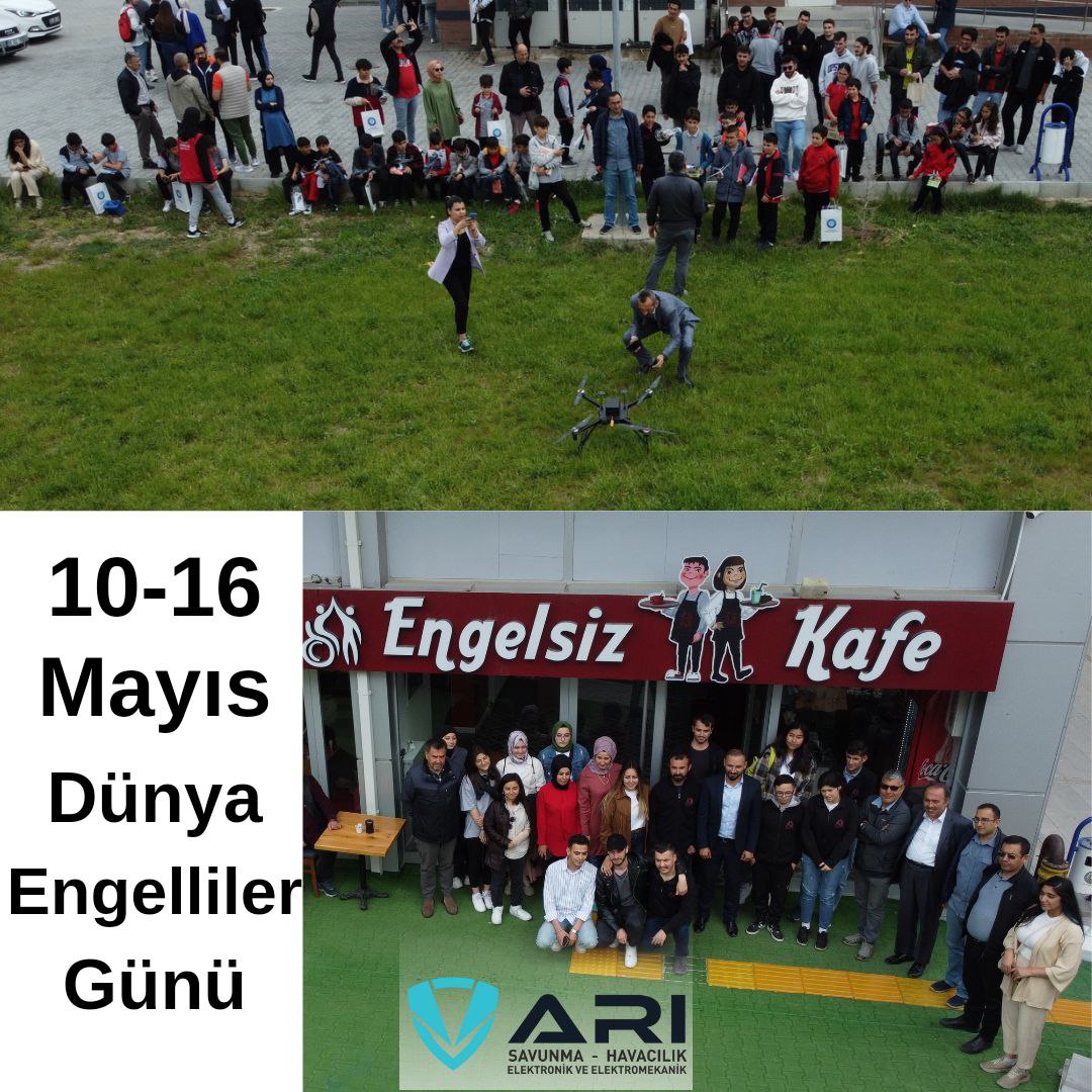 arisavunma's tweet photo. 10-16 Mayıs Dünya Engelli Haftası kapsamında, Kahramankazan Engelsiz Kafe ve Gençlik Merkezinde, parlak zihinli gençlerimize, Dronelar hakkında bilgiler verdik. Hoş sohbet vakitler geçirdik. https://t.co/D8JNcQgBCH