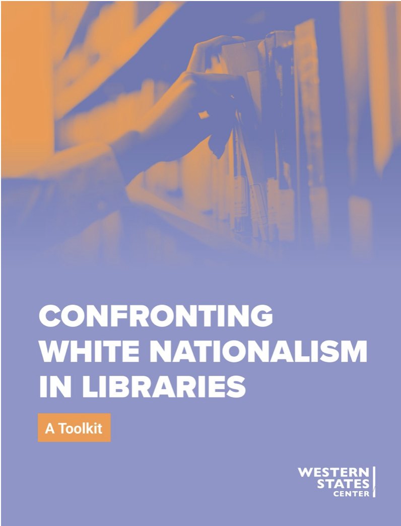 New episode on the feed! We interviewed Lindsay Schubiner of the Western States Center (<a href="/WStatesCenter/">Western States Center</a>) about their publication "Confronting White Nationalism in Libraries: A Toolkit" westernstatescenter.org/libraries lostinthestacks.libsyn.com/episode-559-th…