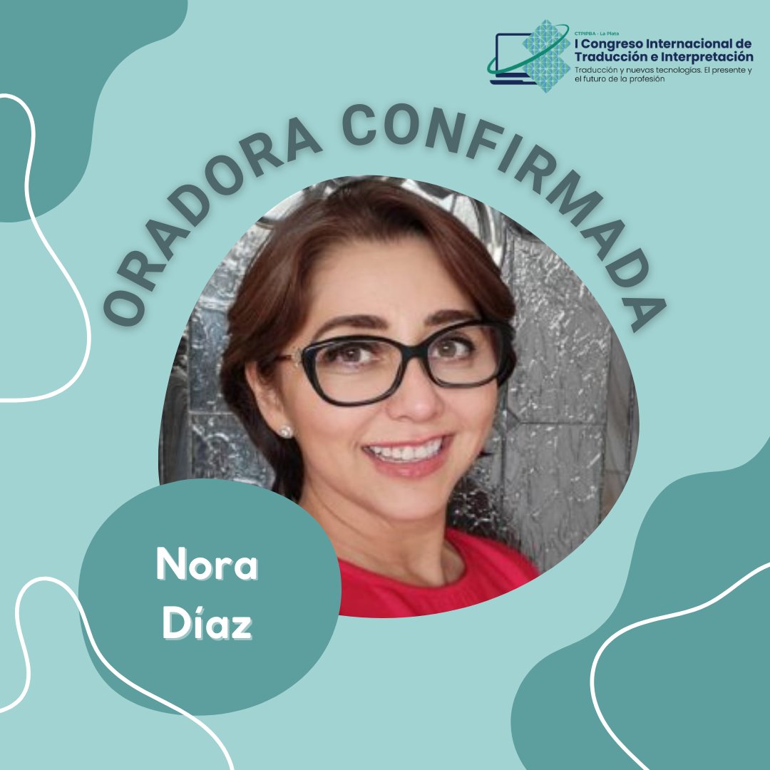 CtpipbaLP's tweet photo. ¡Llegó el momento de presentarte a la primera oradora internacional! Ella es Nora Díaz, gestora de proyectos, empresaria, traductora, especialista en nuevas tecnologías y la mayor experta de todo el mundo (en español) en SDL Trados.
#CongresoCTPIPBALaPLata https://t.co/rkSqEptqaI