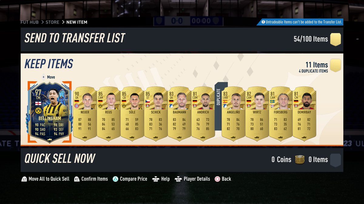 Searly_14's tweet photo. What a pull!!!!! #PackKing #PS5Share #FIFA23 https://t.co/m1V2BxynrA