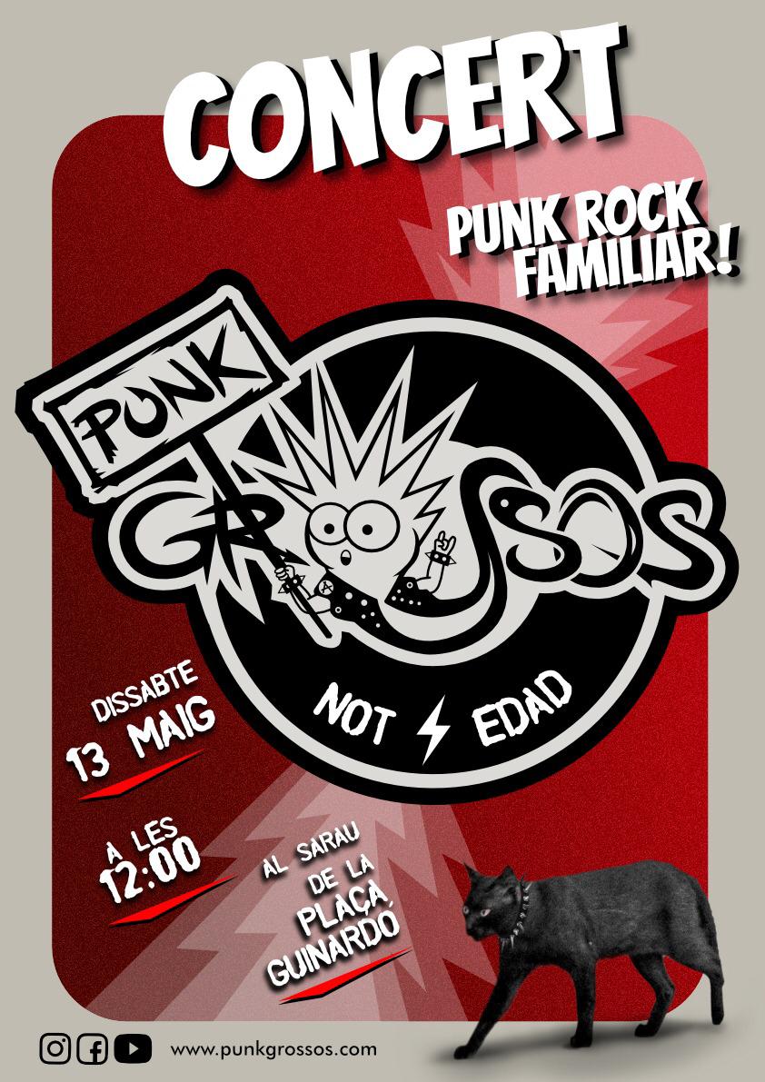 punkgrossos's tweet photo. Demà us esperem al Sarau de Festa Major a la Plaça del Guinardó!! 🤘 🤘 https://t.co/SCbUNILFy1