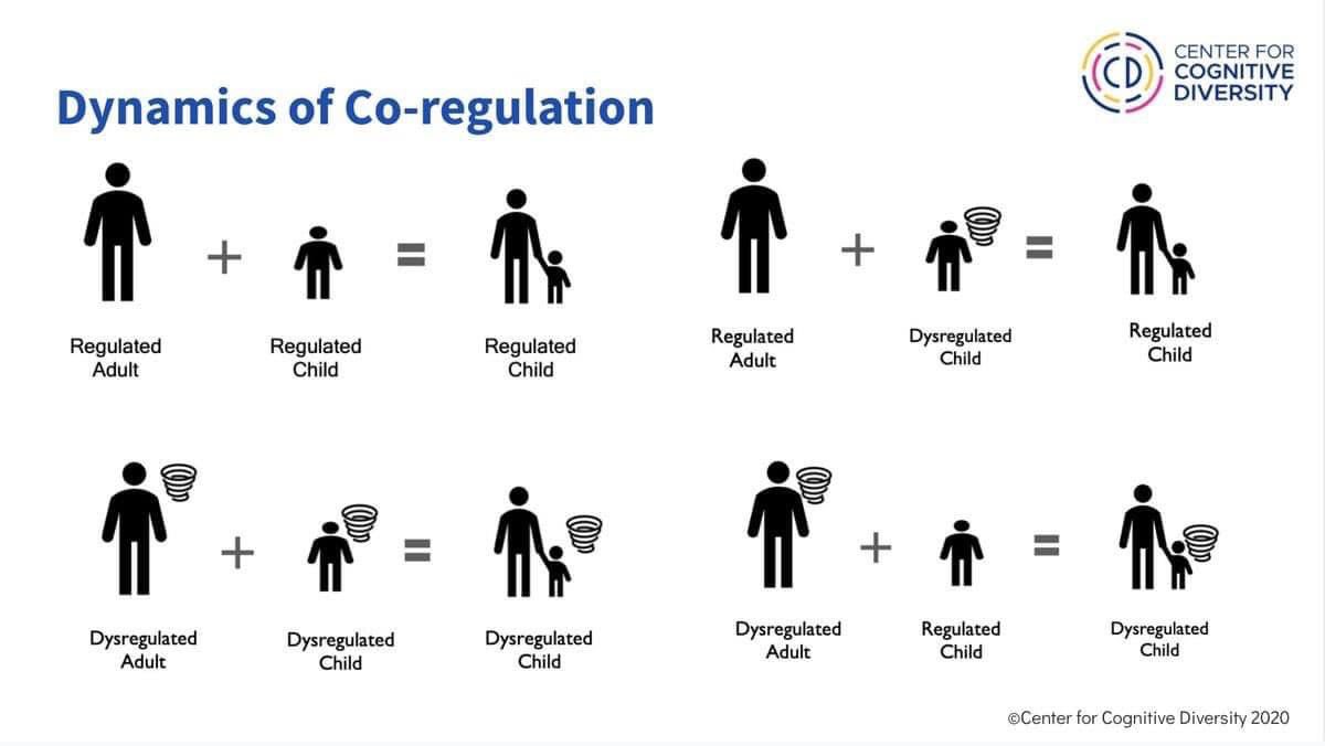 We only learn self-regulation through co-regulation. It starts with the adults. 🫶🏼 Superb illustration from <a href="/centerforsr/">The Center for Social Resilience</a>