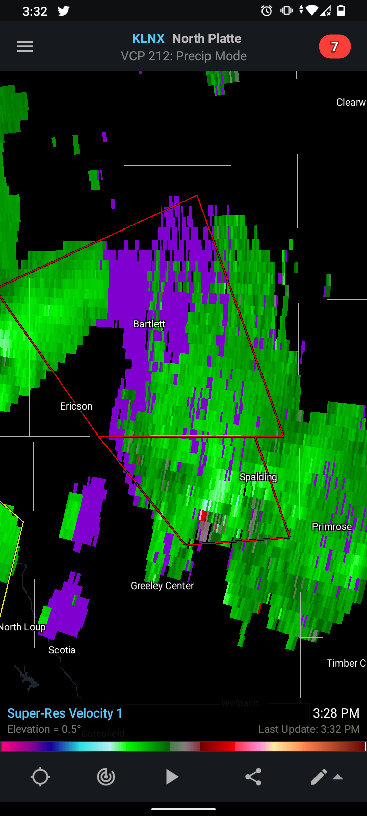 NWS Tornado on Twitter "Tornado Warning including Bartlett NE and