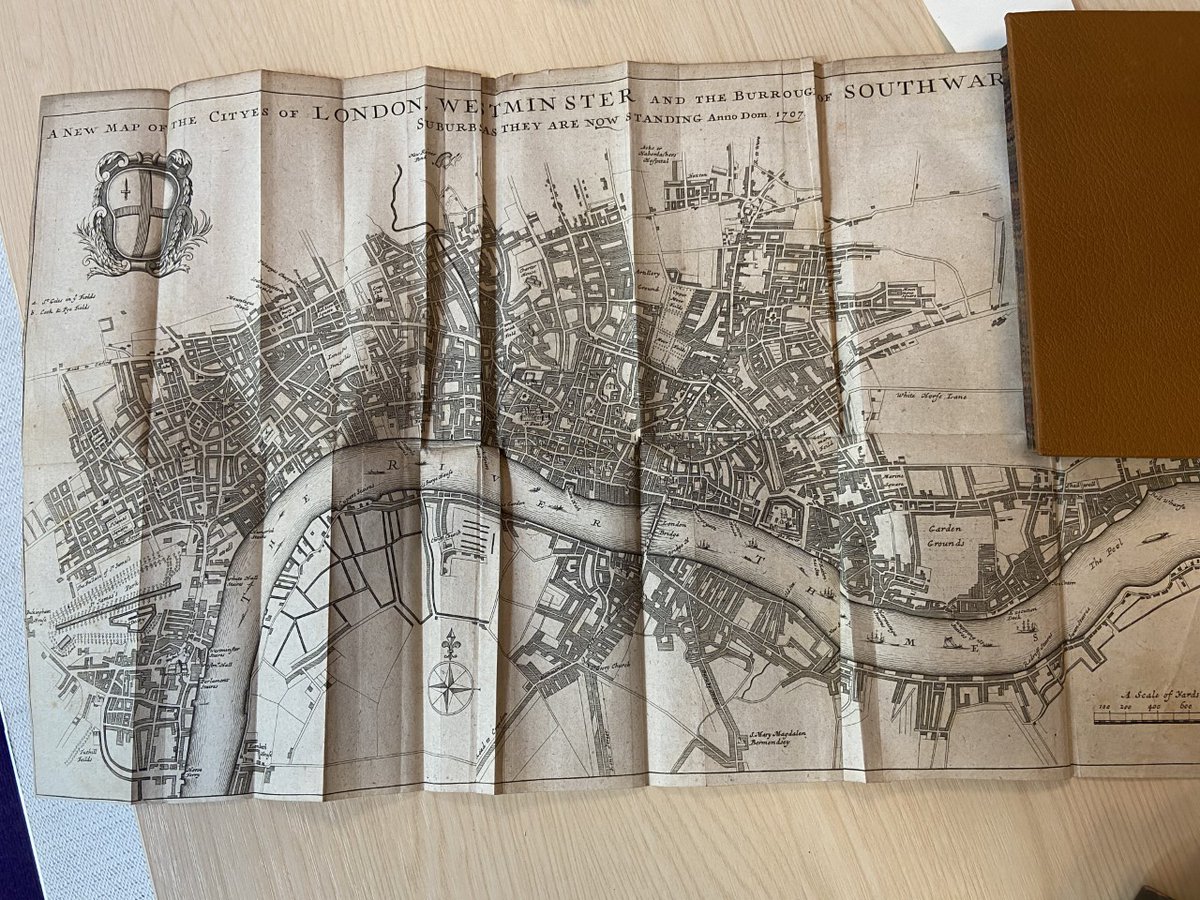 London over 300 years ago. This book from 1707 with this amazing map in showing the road layout, Buckingham House (as it is called in Bridgerton!), port inlets etc at that time is in the <a href="/RICSnews/">RICS</a> library collection