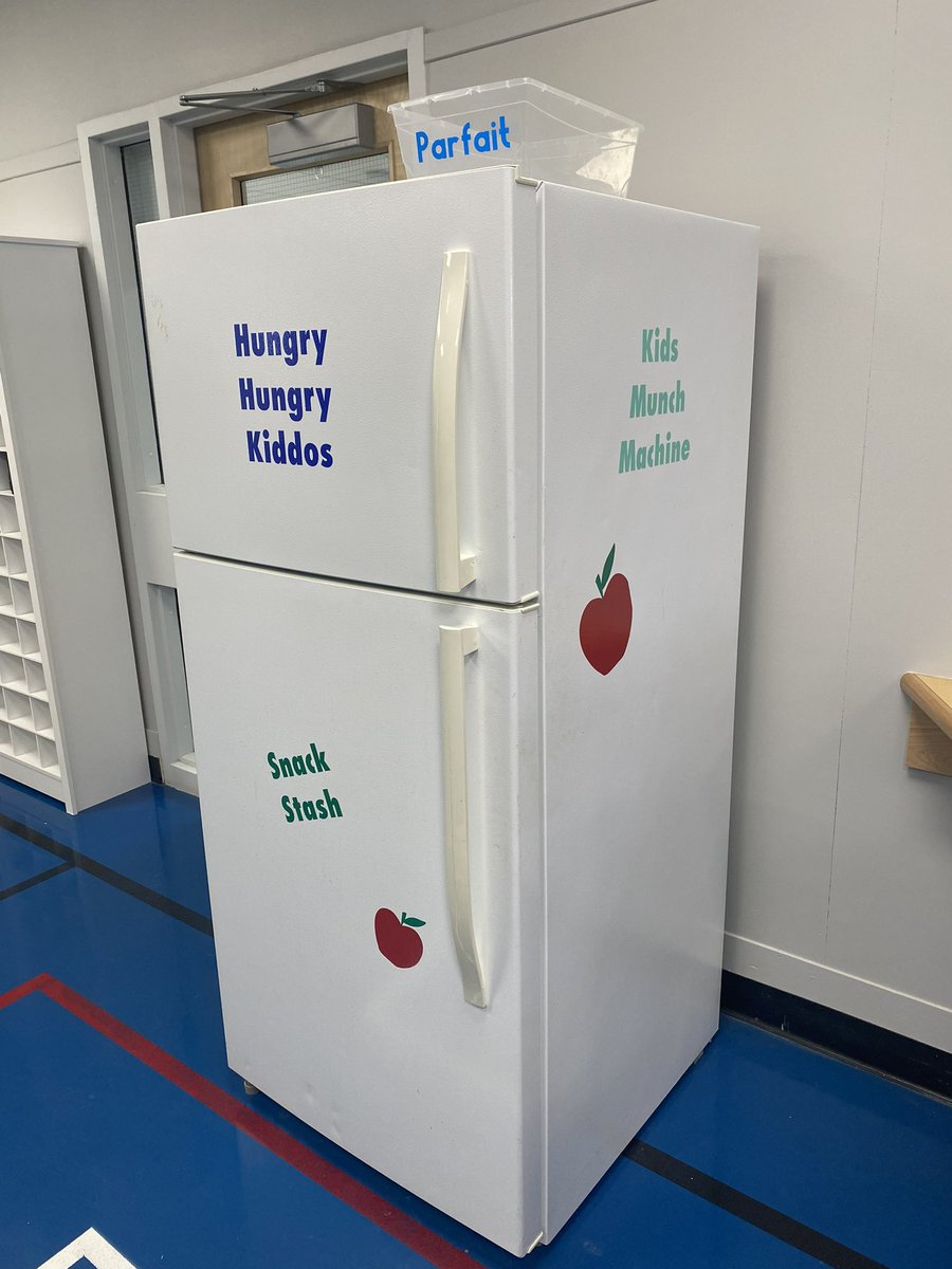 sacseagles's tweet photo. SACS foods program and kids fridge fully stocked each day #breakfastprogram #healthystart https://t.co/xk1K3xb6z9