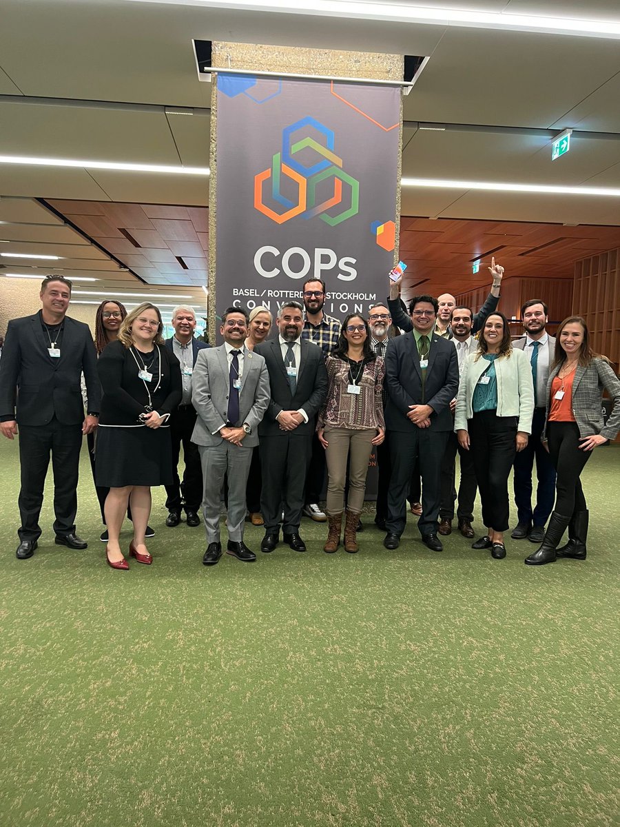 Brazil has fully engaged for two weeks with the 2023 COPs of the Basel, Rotterdam and Stockholm Conventions. International cooperation has prevailed. 
#chemicals #wastemanagement