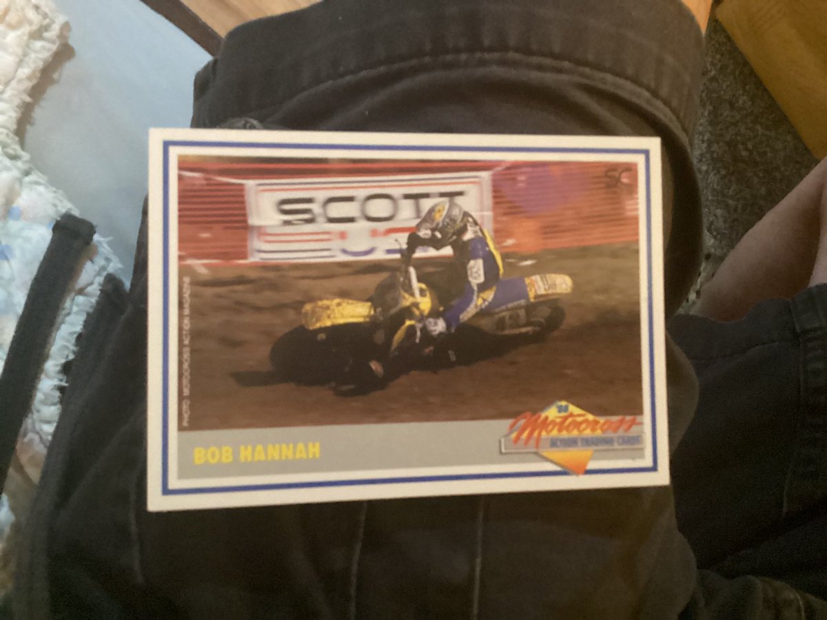The OG Goat of motocross! Bob the hurricane Hannah! 1988 rookie! DM me if any interest! Card is mint!