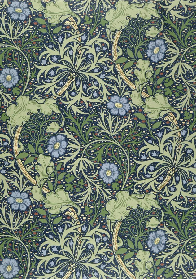 EveryMorris's tweet photo. Chronological Order, Pattern 120:  

"Seaweed", 1901 
Wallpaper
J.H. Dearle

Image: V&amp;A https://t.co/m3G9QzhrOp