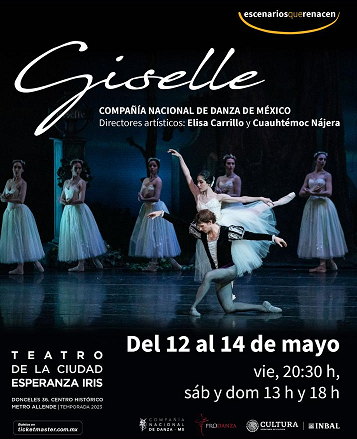 InterescenaMX's tweet photo. ¿Sin planes para tu domingo? Qué dices si celebras "de puntitas" este domingo con la @CNDanzaMX y  #GISELLE en el Teatro de la Ciudad #PasesDobles para la función de la 1 de la tarde. Interesados deben confirmar presentarse 12:30 RT+ Nombre #YoVoyAlaDanza con @InterescenaMX https://t.co/QpPAd8zCg7