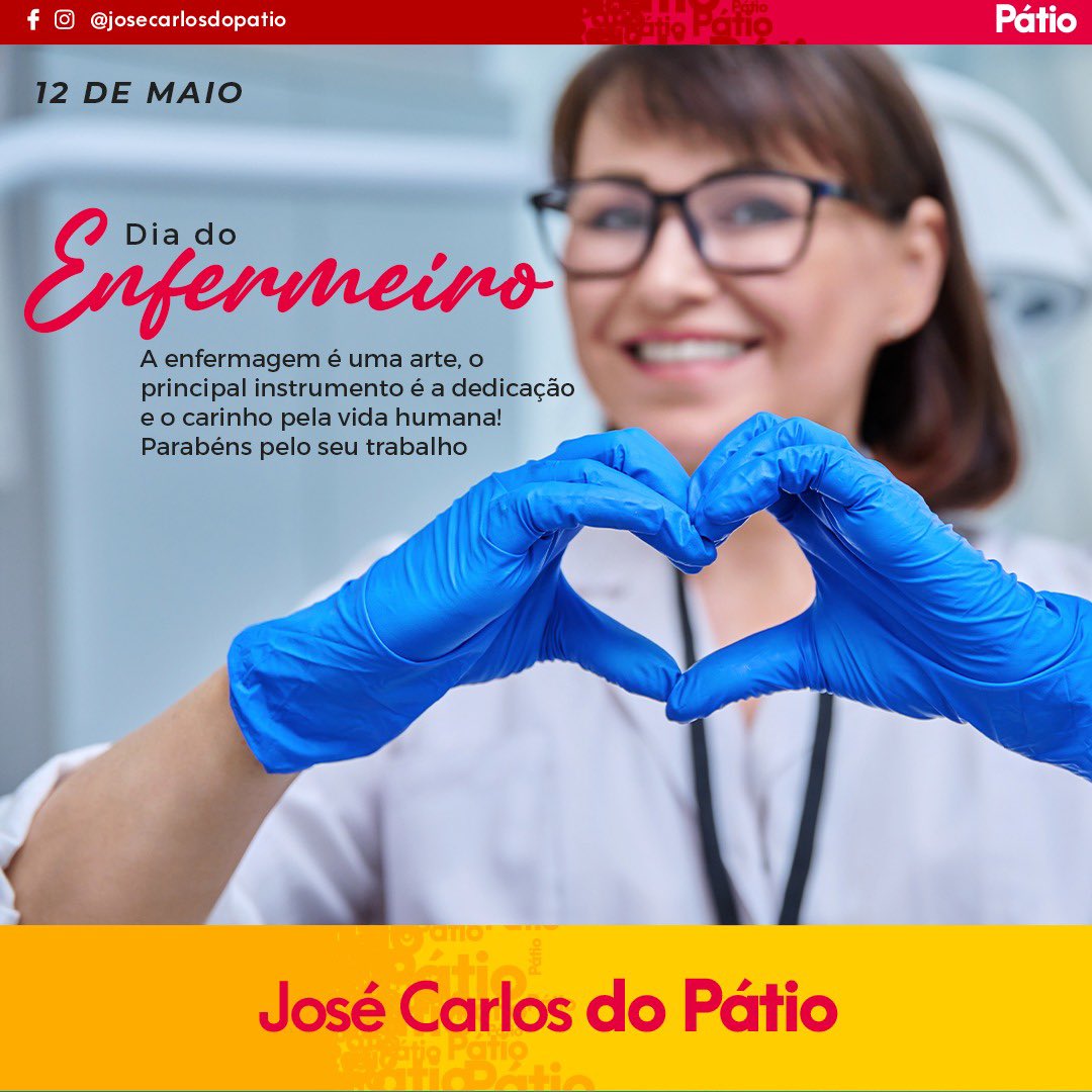 josedopatio's tweet photo. Parabéns a todos enfermeiros e enfermeiras por essa profissão tão importante. Vocês merecem todo nosso respeito e admiração.

Parabéns pelo piso salarial, lei sancionada pelo presidente @LulaOficial 👏 

#diadoenfermeiro #enfermagem https://t.co/0NdQ2TESDE