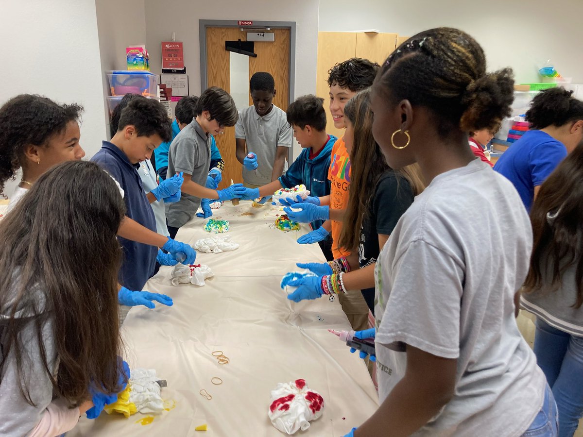 Tie dye day in 5th grade today after 2 days of science testing 🤗😎 <a href="/MDE_Stars/">MDE_Stars</a>