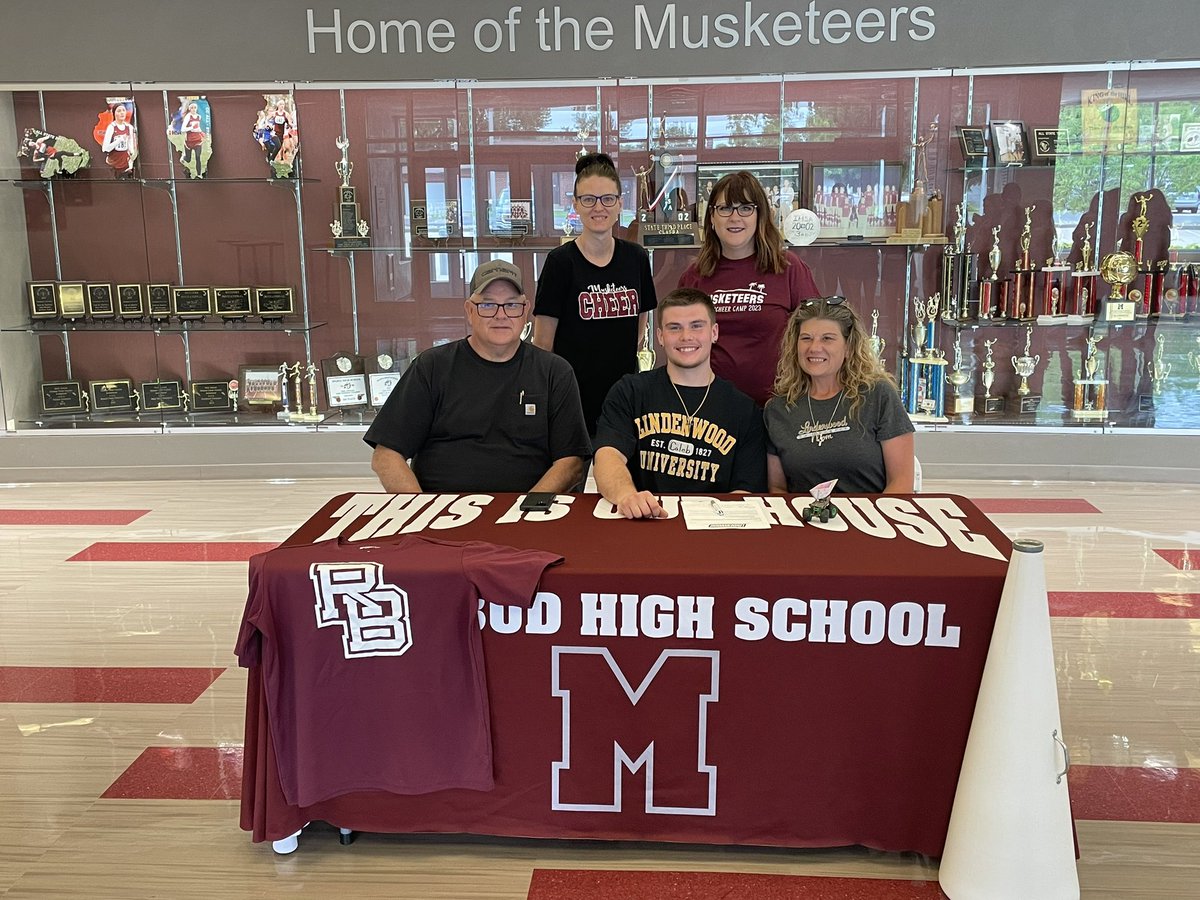 Congrats to Caleb Bass on signing to Cheer at Lindenwood University! #redbud132