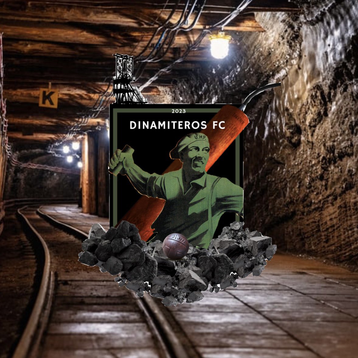 DinamiterosFC's tweet photo. Os presentamos el escudo oficial del equipo!! 🖤💚🧨
Dinamita para todos💥 https://t.co/oUzzfwGcd3
