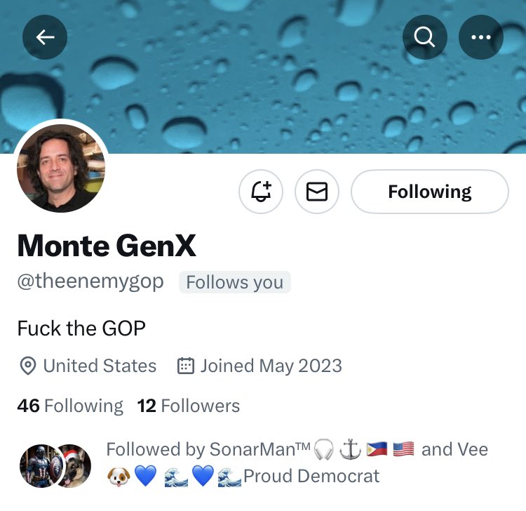 Sahara_Stevens's tweet photo. My friend Monte (@theenemygop) lost his account for standing up to some nasty magas.  He’s lost all of his followers.  Please help him rebuild.

I vouch for him 100% and he follows back.

@theenemygop https://t.co/0QT3cTRiHZ