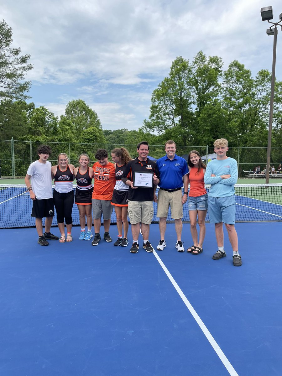 wvssac's tweet image. In grateful appreciation of outstanding service to interscholastic activities, the 2021-22 State Coach of the Year award was presented to Christopher Kidd, Chapmanville Regional High School girls tennis coach. 

Congratulations!