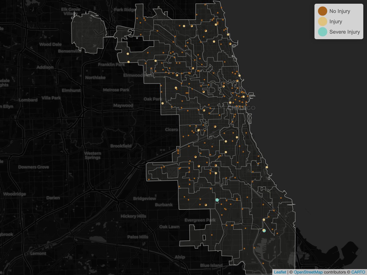 ChicagoCrashes's tweet photo. 2023-05-11: 222 Traffic Crashes w/ 503 People Involved.
@ChicagoDOT make it stop. #ChicagoCrashMap https://t.co/1Gy8Sa0ri8