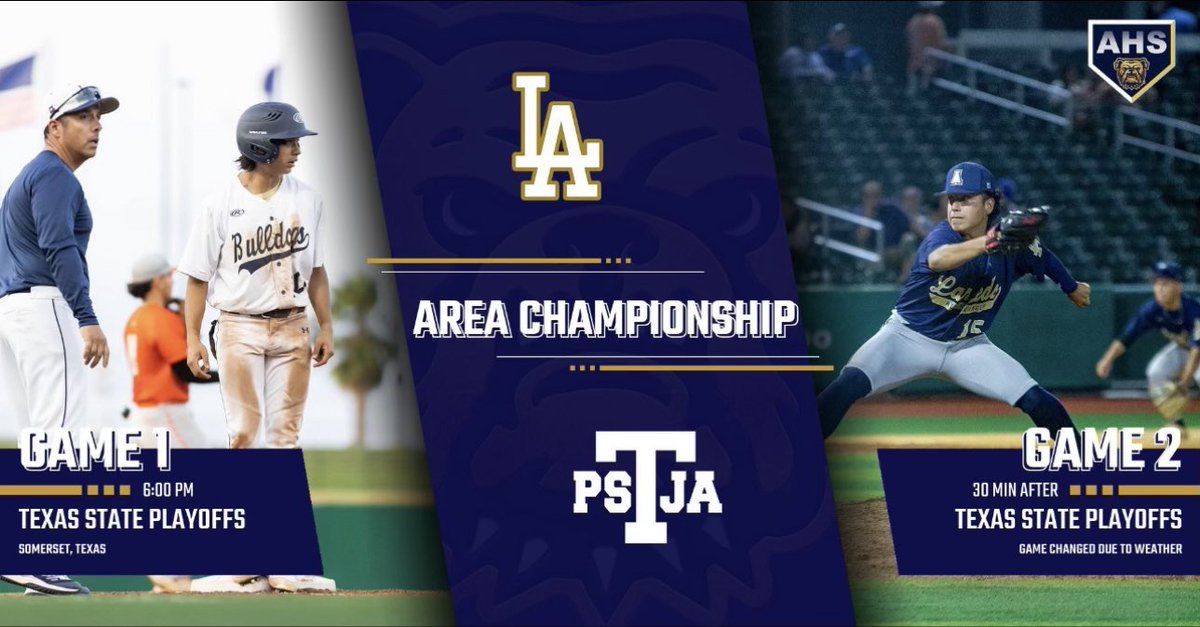 🚨 Schedule Update 🚨 

Game 1- 6:00 PM 

Game 2- 30 minutes after Game 1

Wish our boys luck as they compete for an Area Championship! Safe travels to anyone traveling to Somerset. Let’s go Dawgs!!!!

#EarnIt