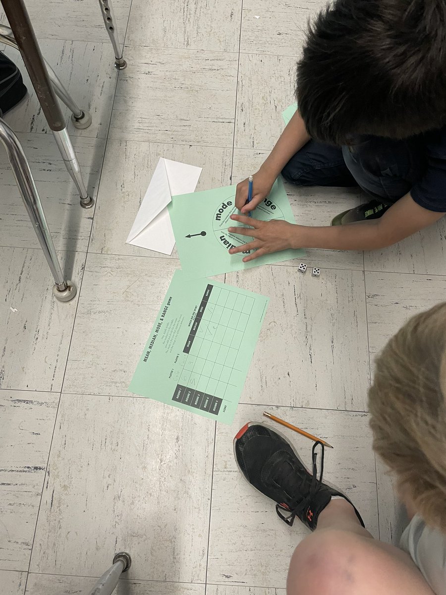 VicMartin33's tweet photo. Today’s math game involves finding the mean, median, mode, and range of a set of numbers! #mathgamefriday @HolyFamilyWdstk https://t.co/iPTgH7BQpR
