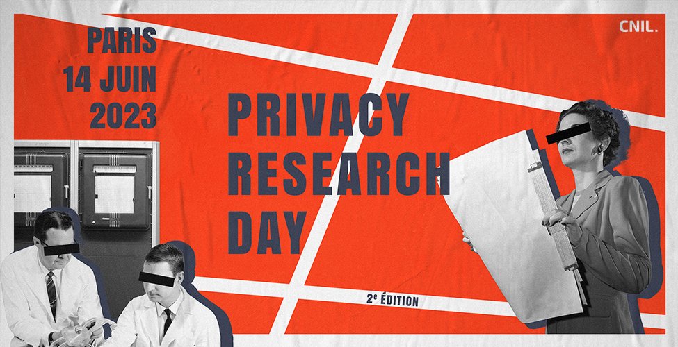 #PrivacyResearchDay 2e édition📢 Découvrez le programme et inscrivez-vous gratuitement à l’évènement 👉 cnil.fr/fr/privacy-res… 
📅 Le mercredi 14 juin à Paris
