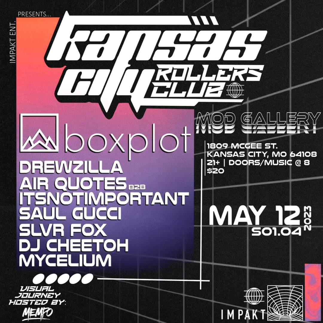 Dav3man_'s tweet photo. Tonight at MOD the monthly Kansas City Rollers Club S01.04, presented by Impakt  
w/ @boxplotdnb +more
Get your tickets now- 
https://t.co/mGAGh8xYr8
@ImpaktEntKC

#bass #edm #dnb #rollers #liquid #bassmusic #kcmo #kansascity #drumandbass #nightlife #dance #fast https://t.co/4Q2GvI2ccU