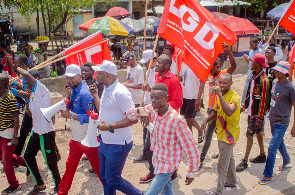 PatrickPukuta's tweet image. Malgré le report de la grande marche de l'Opposition Congolaise au samedi 20 mai 2023, nous de la Ligue Nationale des Jeunes/L.G.D., continuerons toujours la mobilisation, les descentes sur terrains, chers Jeunes restons toujours aux aguets !