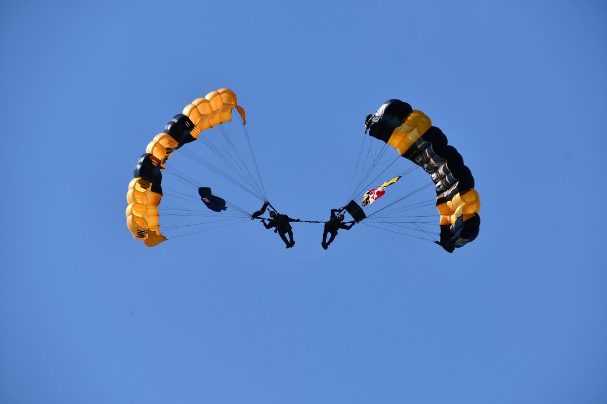 starsandstripes's tweet photo. The Army Golden Knights will be parachuting into #CampLegacy — West Potomac Park in Washington, D.C., on May 12 & 13 at 4p. Don’t miss your chance to see them in action! https://t.co/UDDY8mdxrk