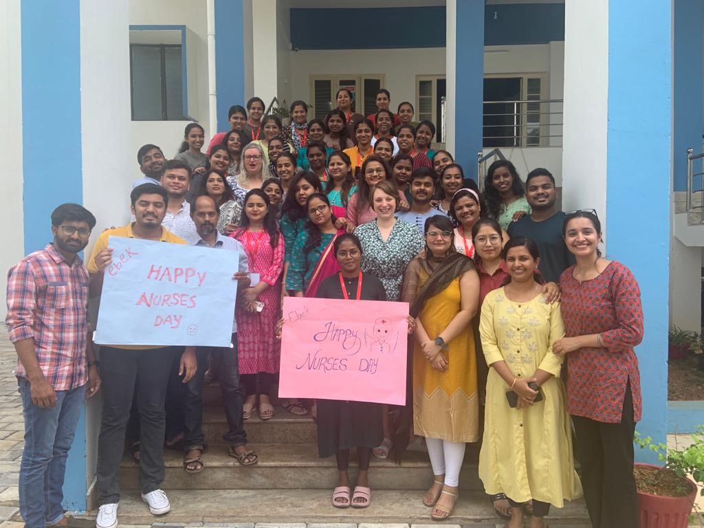 Our first cohort of Internationally Educated Nurses in India celebrating #InternationalNursesDay 🎉