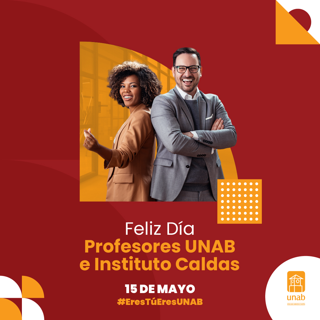 ¡Feliz día del profesor! Gracias por su entrega y compromiso con la educación. Cada día nos inspiran a ser mejores. Ustedes son un verdadero ejemplo de dedicación y pasión por su labor. ¡Felicidades! 👏🏻👏🏻👏🏻🧡  

#EresTúEresUNAB
