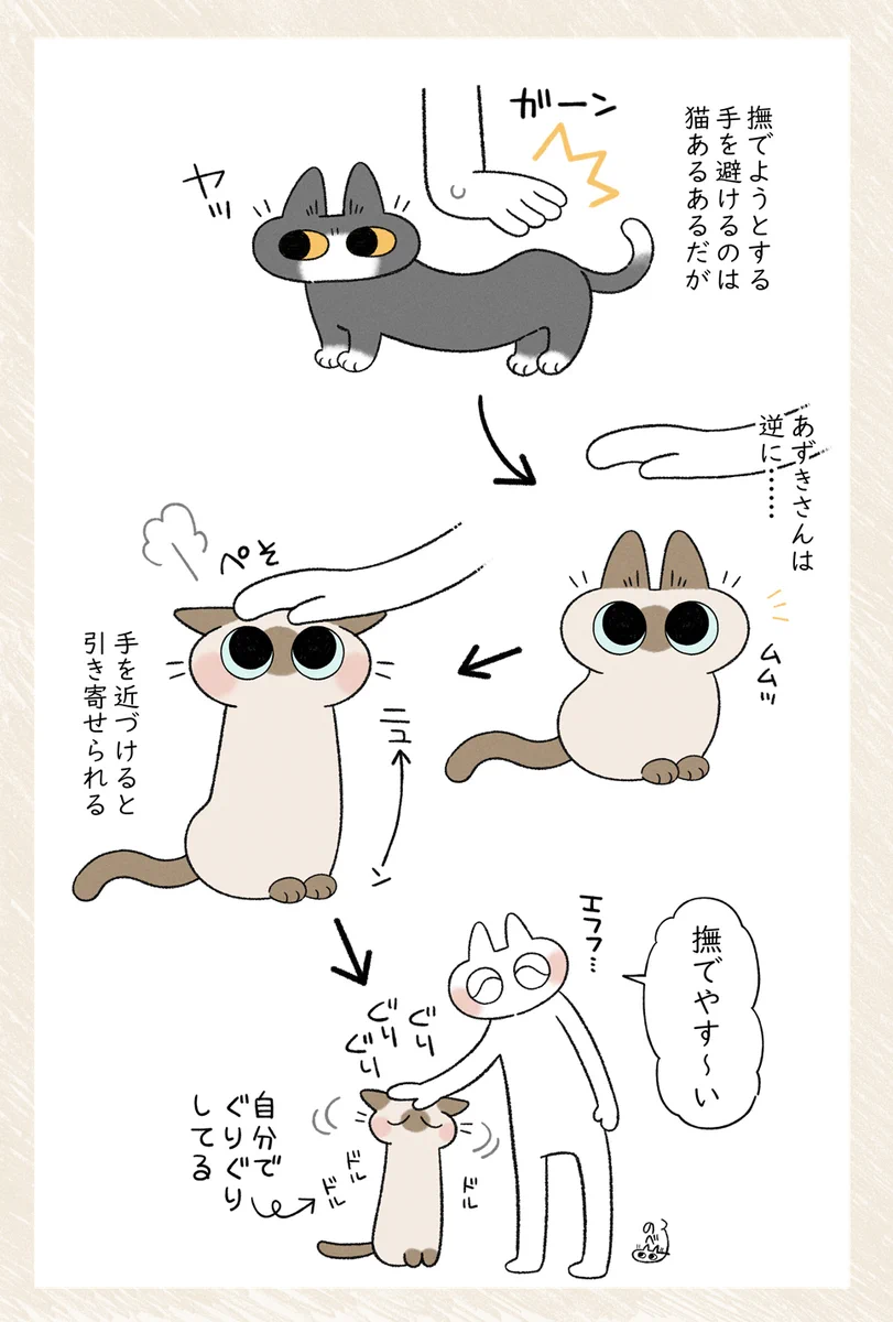 撫でようとして避けられちゃうのは猫あるあるだけど･･･！とっても可愛い愛猫のお話を描いた猫漫画が話題に！