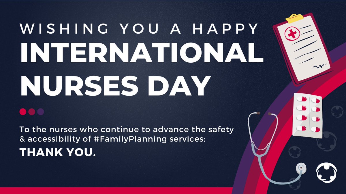 the_ICFP's tweet photo. Happy #InternationalNursesDay!
We're grateful for the tireless efforts of nurses worldwide in making #FamilyPlanning services safe & accessible to all. #FPforALL
Thank you ❤️ 🏥 https://t.co/hzG9irQthf