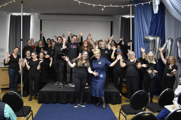 CamBioCampus's tweet photo. Today our campus choir dazzled in their first performance as part of @CUH_NHS's  #InternationalNursesDay celebrations.

If you want to get involved then you can find out more on our website: https://t.co/copnfm4PXx
#IND2023 #CBCCommunity https://t.co/vHF1Mdcg28