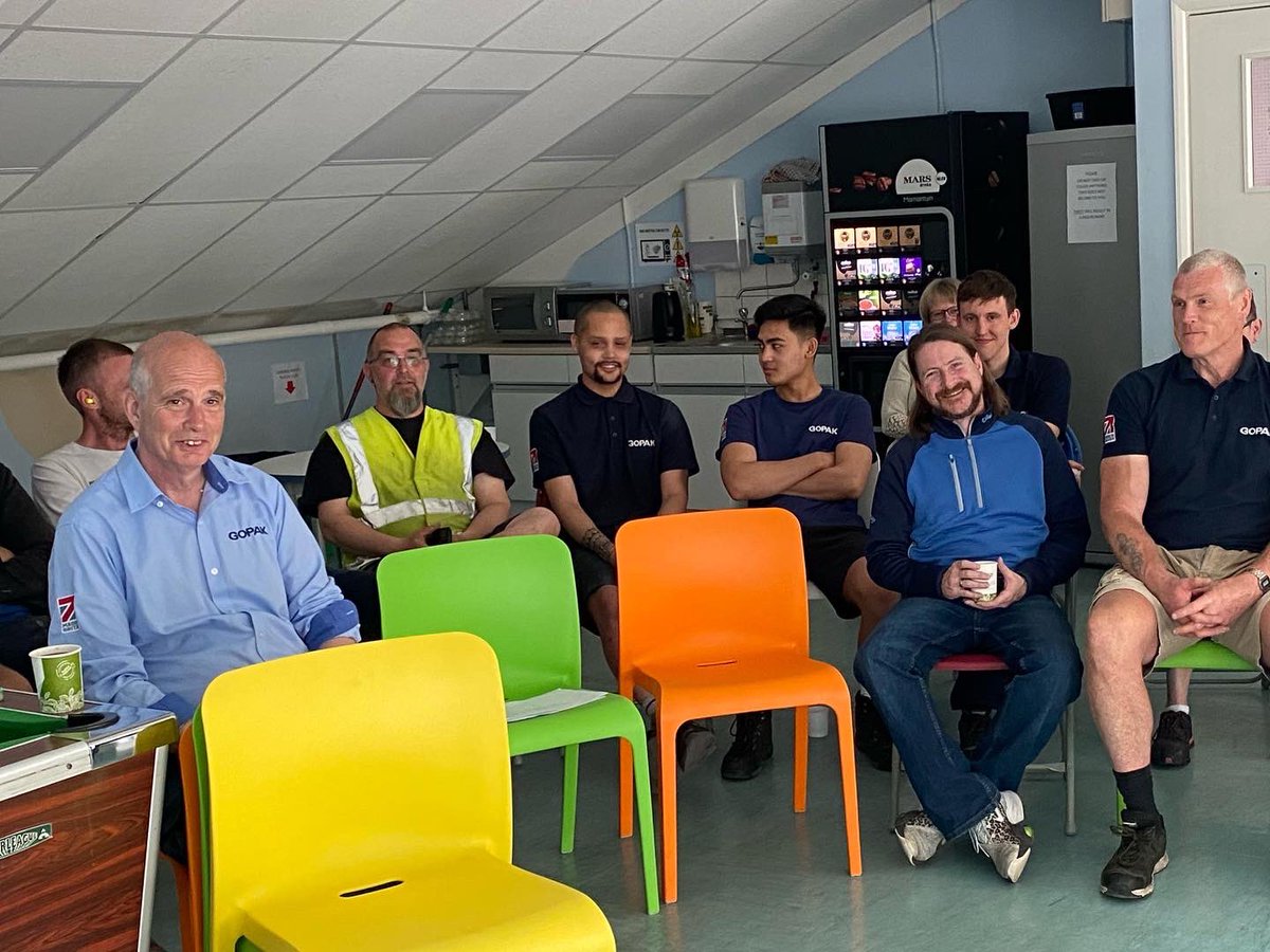 GopakLtd's tweet photo. It was great to get the whole Gopak team together today and chat about all the fantastic things that we are doing as a business, not least growing sales, getting everything made and shipped on time and receiving fabulous feedback from our customers. https://t.co/QwmzFAcaRO