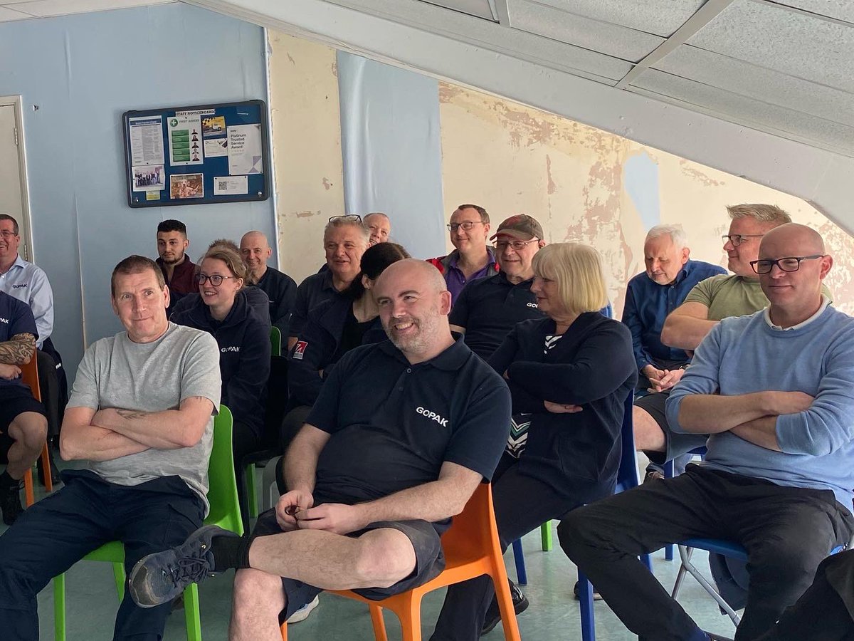 GopakLtd's tweet photo. It was great to get the whole Gopak team together today and chat about all the fantastic things that we are doing as a business, not least growing sales, getting everything made and shipped on time and receiving fabulous feedback from our customers. https://t.co/QwmzFAcaRO