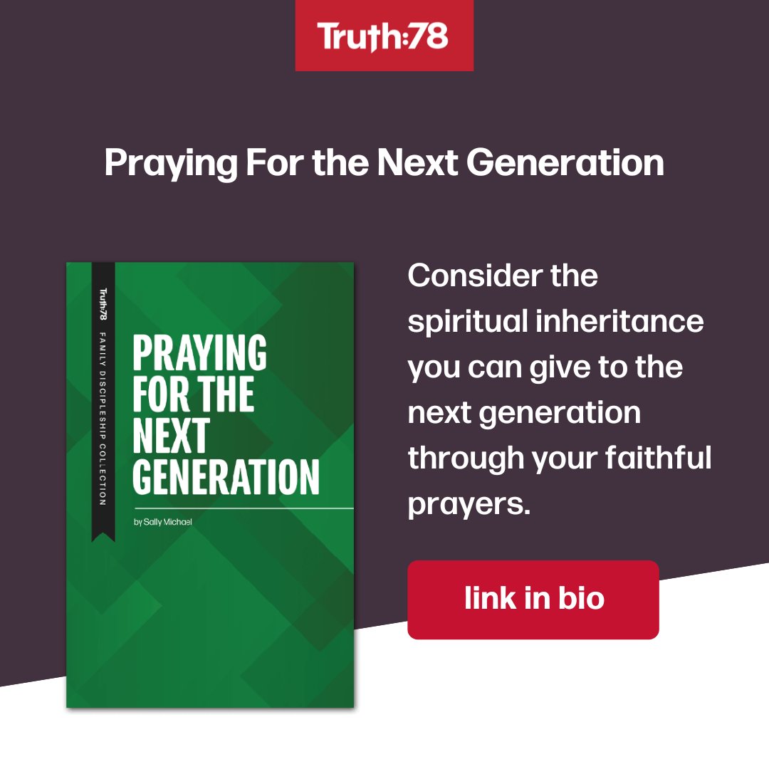 Develop a practical method for using Scripture to pray for the children in your life.

Get your copy today: truth78.org/praying-for-th…
 
#teachtruth78 #truth78 #kidsministry #childrensministry