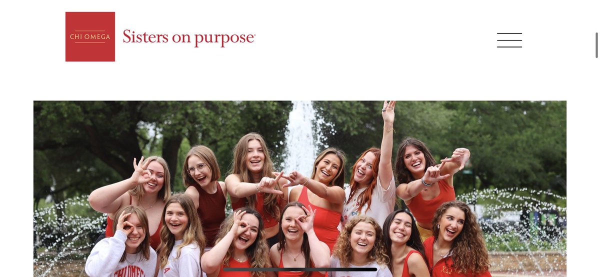 GourleyCarla's tweet image. Look who is on the front page of the @ChiOmegaXO website - My niece @JordynRaePrice and the Chi Omegas of the #AlphaAlpha chapter at @UNTsocial ❤️💛🦉🖤💚🦅