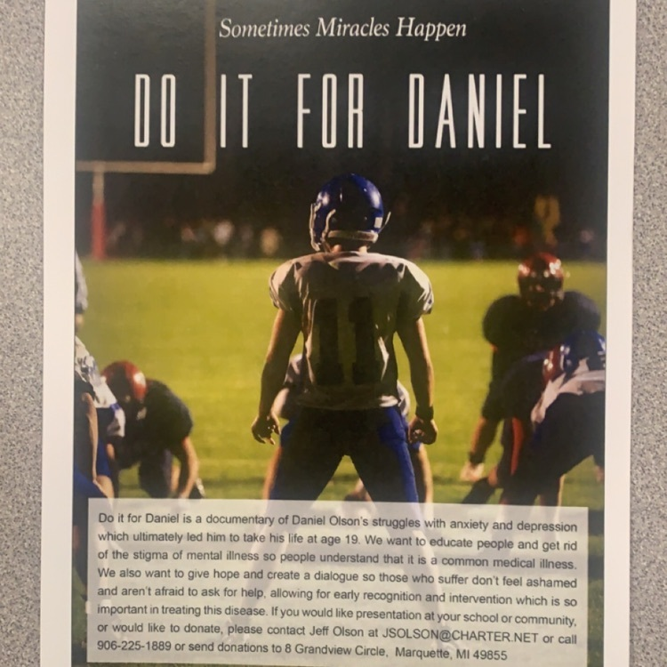 SaginawISD's tweet photo. A sincere thanks to Swan Valley High School for welcoming many SISD staff into their building today to take part in the "Do it for Daniel" presentation. Mr. Jeff Olson shared words of hope and strength as he discussed the important topic of mental health. #DoItForDaniel #OurStory https://t.co/iBYJRK9gdS