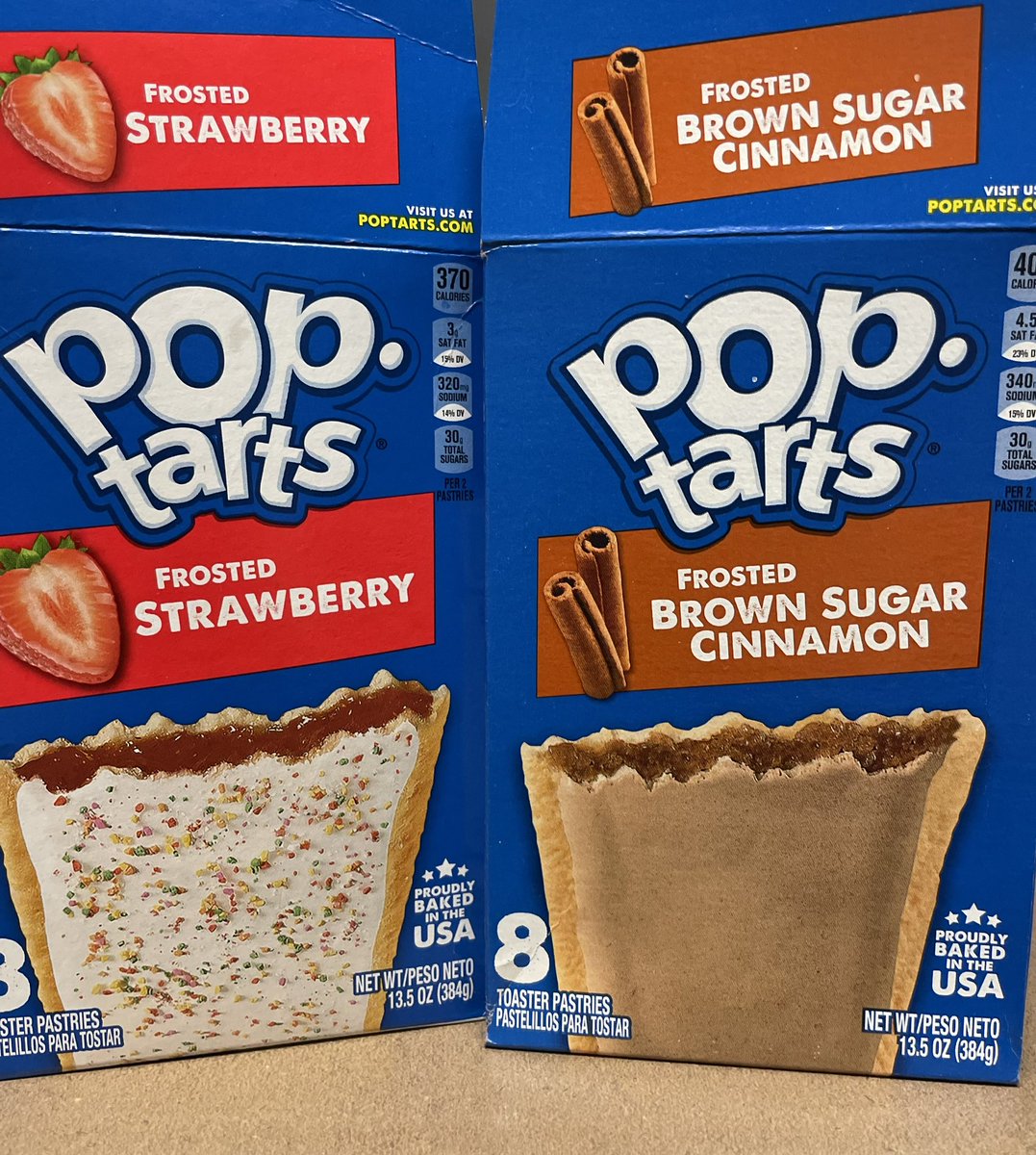 Let’s settle this once and for all. Brown sugar cinnamon is the best pop tart! Right? Who you pickin? Strawberry or brown sugar cinnamon?
