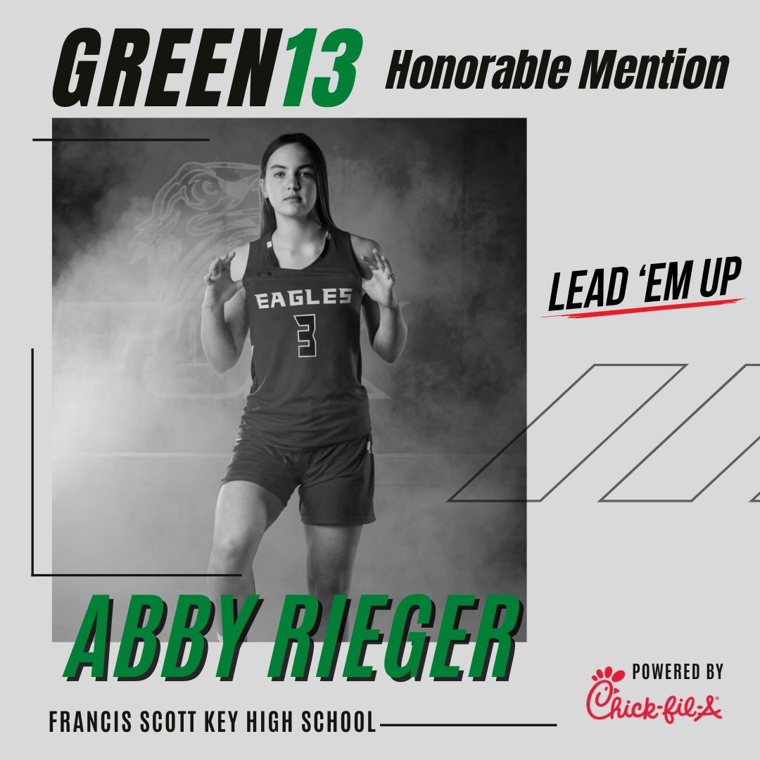 FSK Girls Basketball (@fskeaglesgbb) on Twitter photo Proud to share that our own Abby Rieger was selected Honorable Mention for Green13 #CHASE Thank you <a href="/Lead_Em_Up/">Lead 'Em Up</a> <a href="/ABradley5/">Adam Bradley💰</a> Proud to share that our own Abby Rieger was selected Honorable Mention for Green13 #CHASE Thank you <a href="/Lead_Em_Up/">Lead 'Em Up</a> <a href="/ABradley5/">Adam Bradley💰</a>