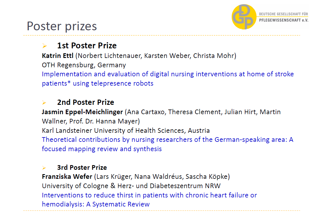 The 3. #InternationalConference ends after 2 days of presentations, workshops, symposia and discussion with the poster awards: Congratulations to Katrin Ettl, Jasmin Eppel-Meichinger, @FranziskaWefer and teams 🎖️🎉 See you in Berlin for the 4th conference (date to be determined)!